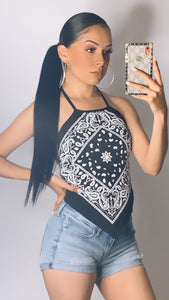 Lola Bandana Top (BLACK)