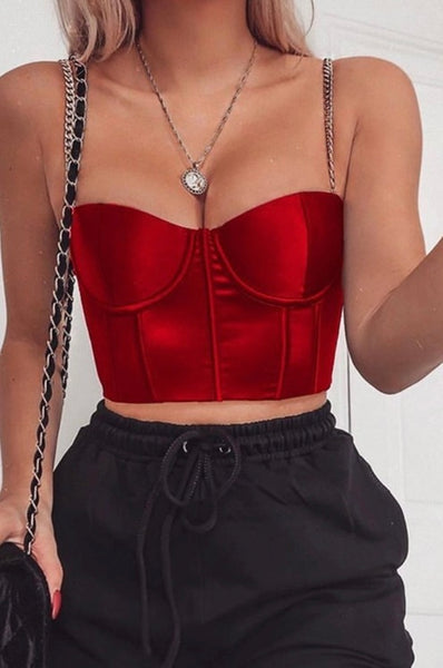 Stacy Crop Top (RED)