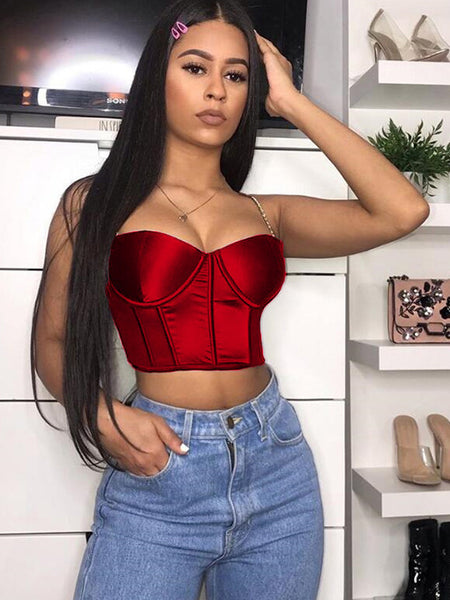 Stacy Crop Top (RED)